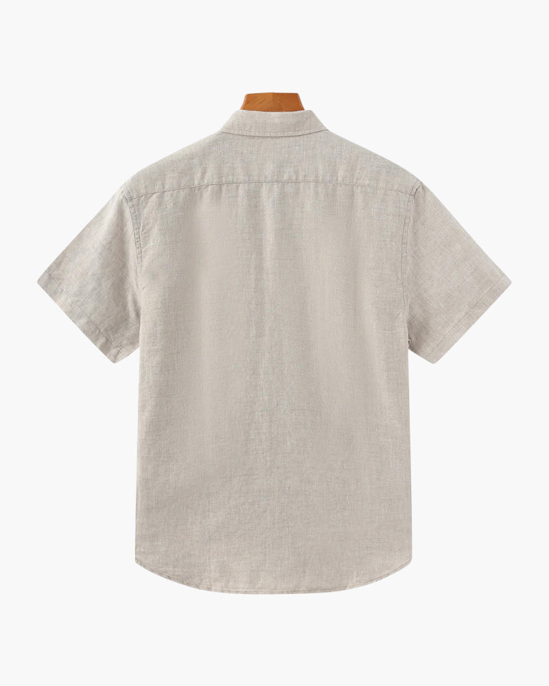 Mykonos Linen Short-Sleeve Shirt
