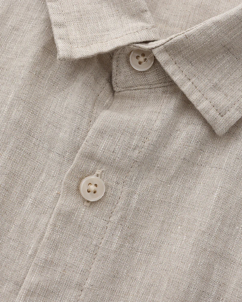 Mykonos Linen Short-Sleeve Shirt