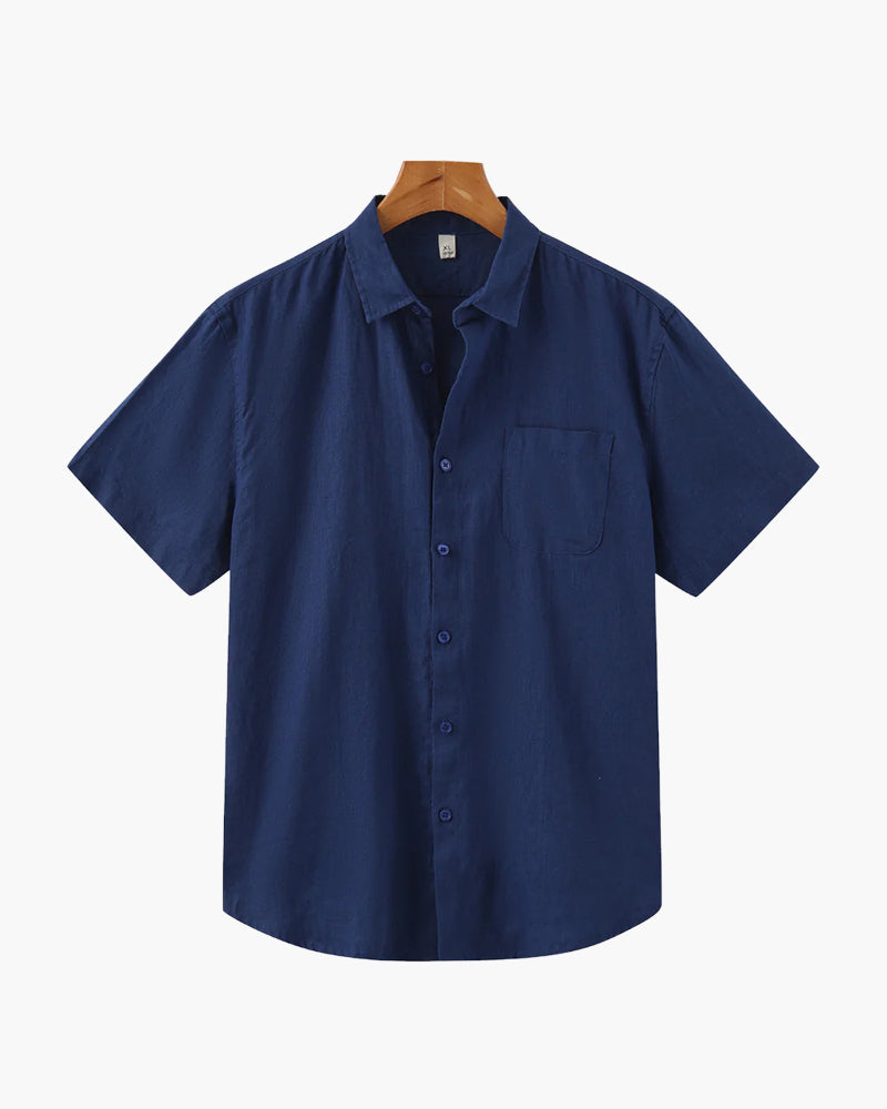 Mykonos Linen Short-Sleeve Shirt