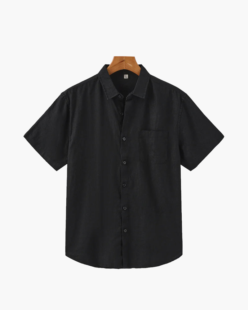 Mykonos Linen Short-Sleeve Shirt