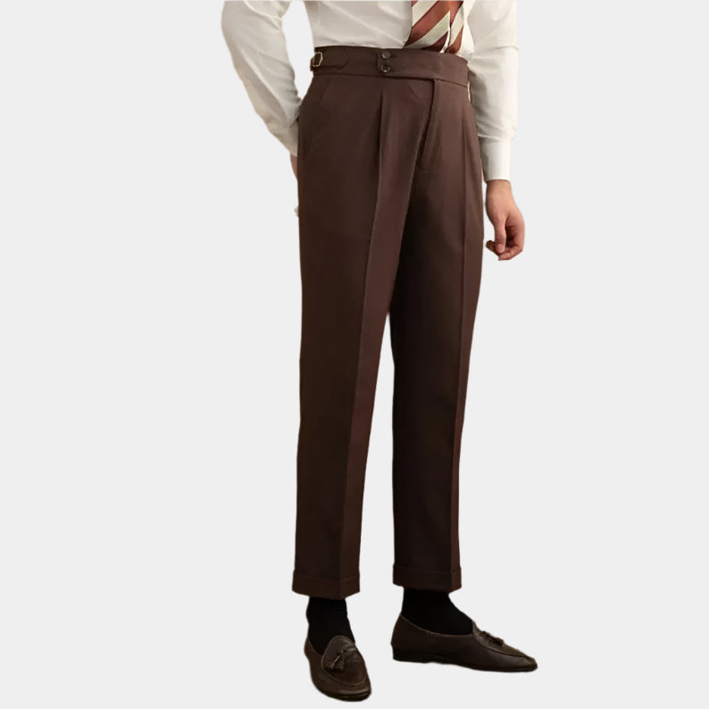 Elegant Belvedere Gabardine Suit Set (Jacket & Trousers)